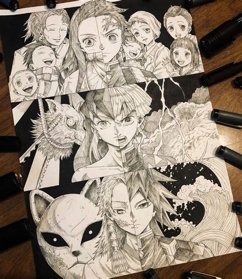 Kimetsu No Yaiba Naruto Sketch Naruto Drawings Anime Drawings