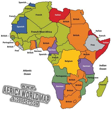 Interesting facts about african map. Africa Continent World Map