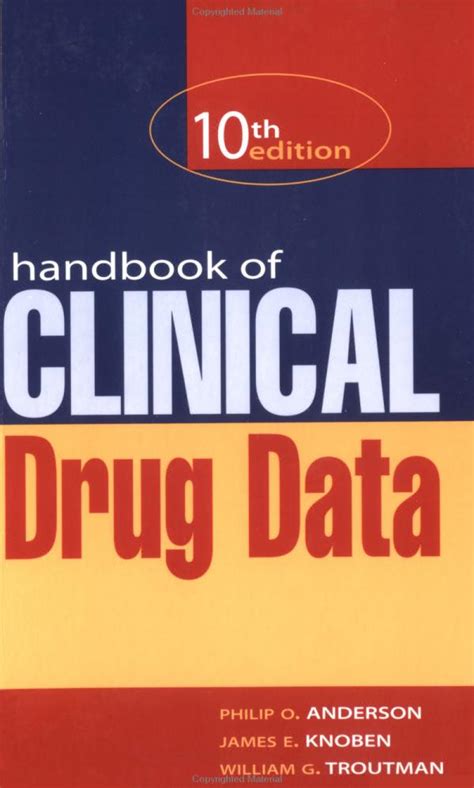 Clinical Research Books Handbook Of Clinical Drug Data
