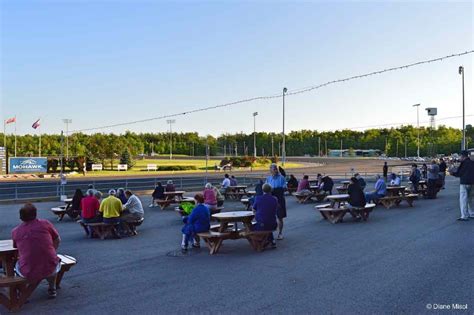 Outdoor Track Level Seating Horse Races Mohawk Racetrack Ontario