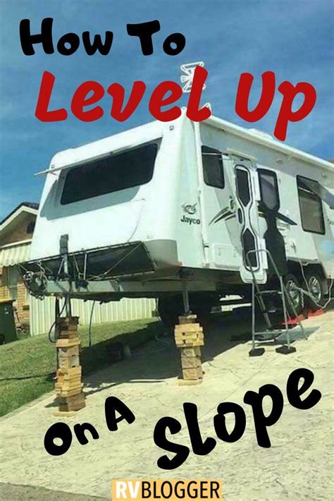 Learn how to level your rv. How To Level a Travel Trailer on a Slope | Travel trailer, Recreational vehicles, Camper hacks