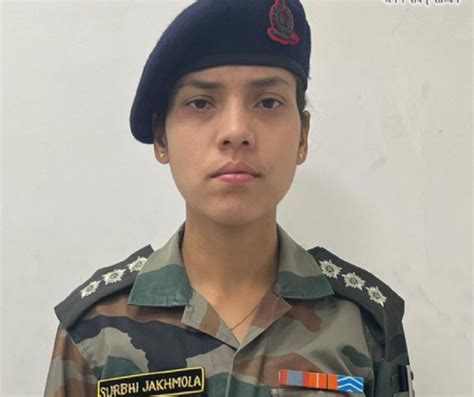Captain Surbhi Jakhmola Becomes 1st Woman Officer Posted On Foreign