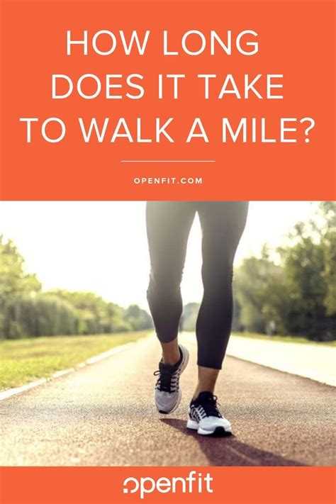 How Long Does It Take To Walk A Mile Power Walking Walk A Mile