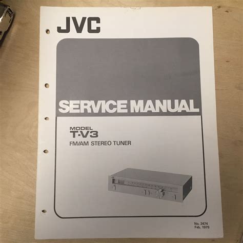 Original Jvc Service Manual For Model T Stereo Tuners ~ Select One Ebay