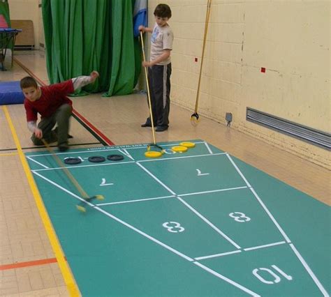 Shuffleboard Maxi Roll Out Court Set Komplettes Spiel Outdoor Sport