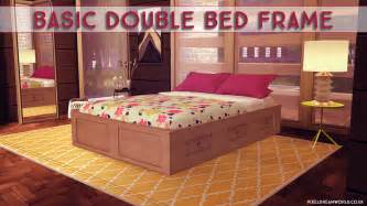 Sims 4 Ccs The Best Basic Double Bed Frame Updated