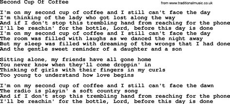 Second Cup Of Coffee By Gordon Lightfoot Lyrics