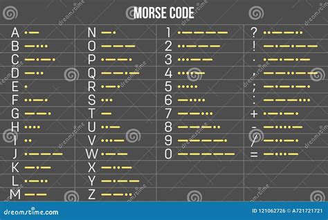 Creative Vector Illustration Of International Telegraph Morse Code