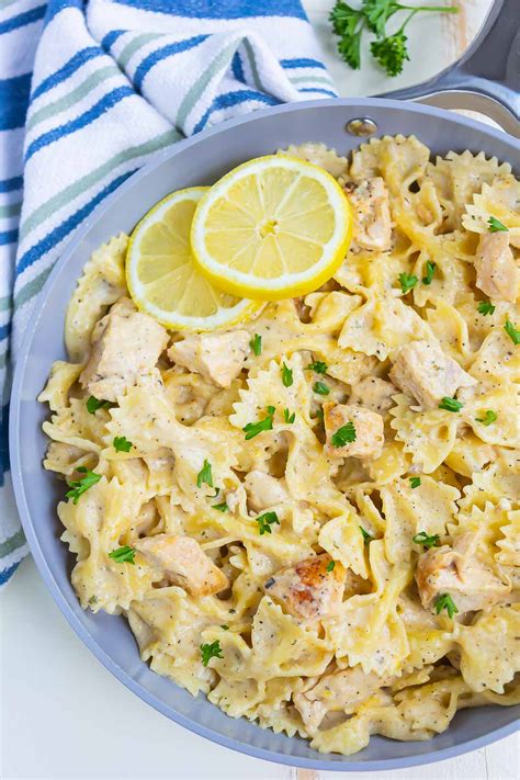 Creamy Lemon Chicken Pasta Pumpkin N Spice