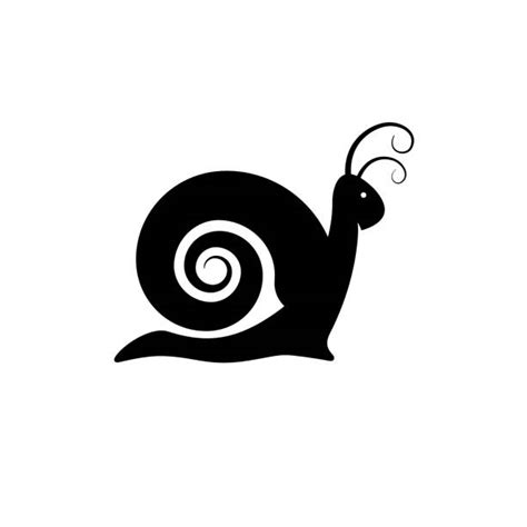 Silhouette Of A Slugs And Snails Illustrations Royalty Free Vector