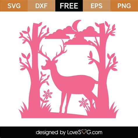Deer SVG Cut File - Lovesvg.com