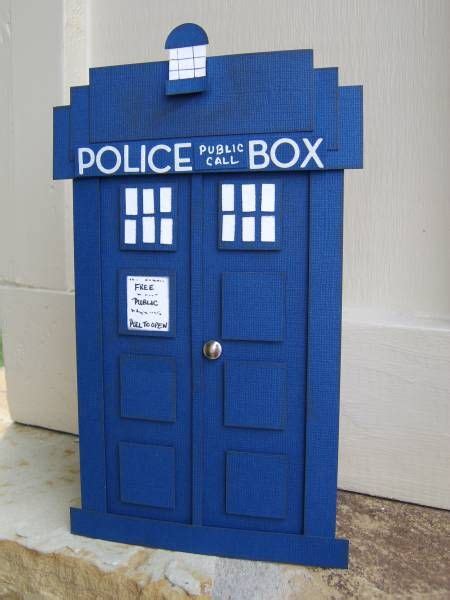 Celebrate 50 Years Of Dr Who With This Tardis Card Awesome Door Idea