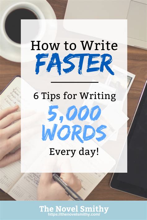 Write Faster How To Write 5000 Words Per Day The Novel Smithy