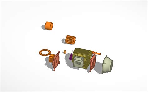 3d Design Electric Motor Model Tinkercad