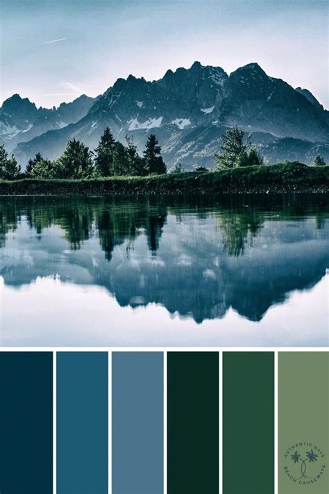Green Valley Blue Mountain Color Palette Color Palette Inspiration