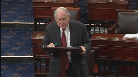 Sen Carl Levin From Michigan Address The Senate In His Farewell Speech