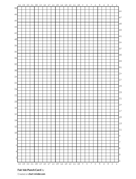 fair isle punch card by michelemoos chart minder