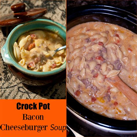 Oh, and did i mention there's beef and bacon. Crock Pot Bacon Cheeseburger Soup | Wishes and Dishes