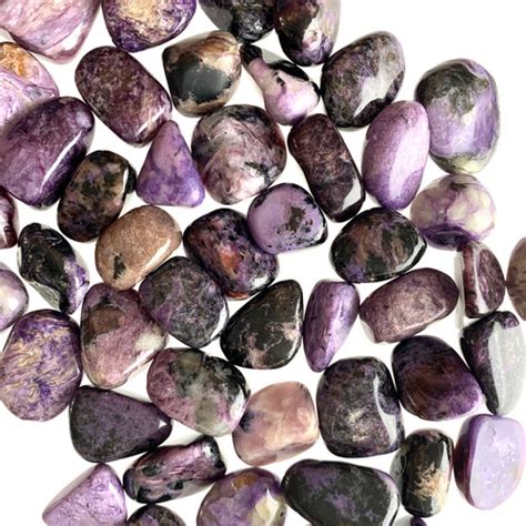 Charoite Tumbled Stones Peace Love Crystals