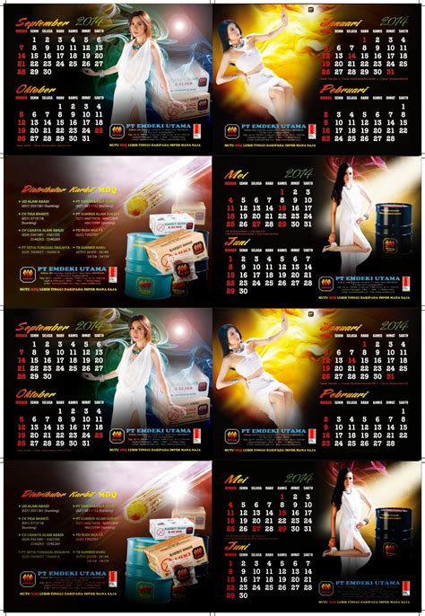 Desain kalender otomotif | template kalender otomotif. Desain Kalender Meja 2014 PT EMDEKI UTAMA - Desain Jempol (y)