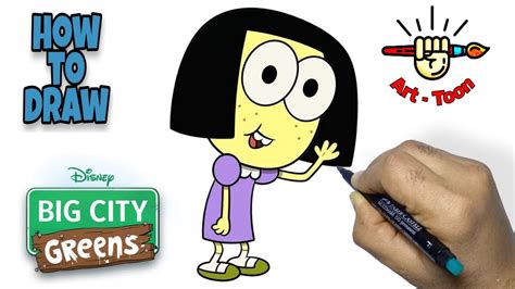 How To Draw Tilly From Big City Greens Step By Step Easy Youtube