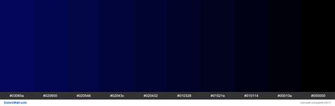Shades Xkcd Color Darkblue 030764 Hex Hex Colors Midnight Blue