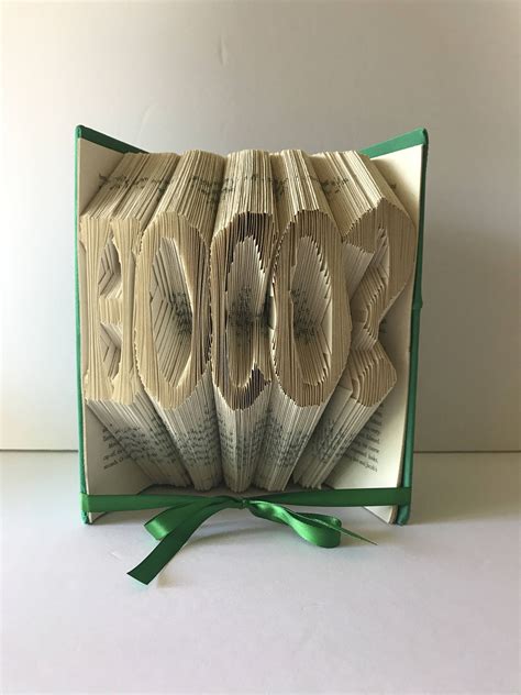 Hoco Book Sculpture Folded Book Pages Into Hoco Homecoming Hs Etsy