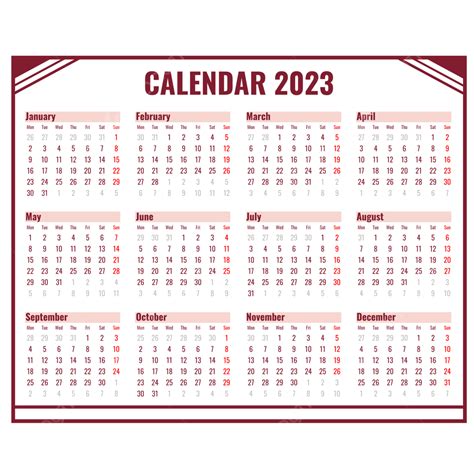 2023 Calendar Planner Vector Hd Images 2023 Pink Calendar 2023 Porn Sex Picture