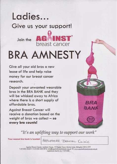 Best and worst cancer charities. Appledore Dental Bracknell: Bracknell dentist has bra bank ...