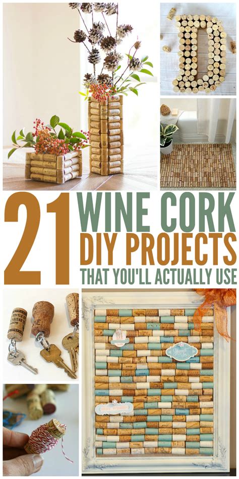 21 Wine Cork Crafts You Ll Actually Use Wine Cork Diy Crafts Cork Crafts Diy Wine Cork Diy