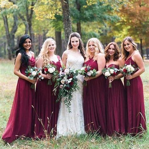 Classic Burgundy October Wedding Color Inspirations Colorsbridesmaid