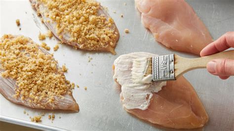 Brush tops of chicken with caesar dressing. Crispy Caesar Chicken Recipe - Pillsbury.com