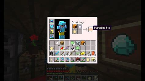 Pumpkin pie functions as a normal food item, a single pie being eaten once, unlike cake which you can make a pumpkin pie with one pumpkin , one egg , and one unit of sugar. MineCraft How to Make a Pumpkin Pie - YouTube