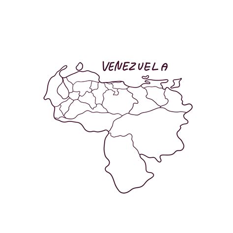 Hand Drawn Doodle Map Of Venezuela Vector Illustration 25679379 Vector