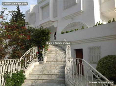 Immobilier Tunisie Vente Maison La Marsa Brillante Villa Avec