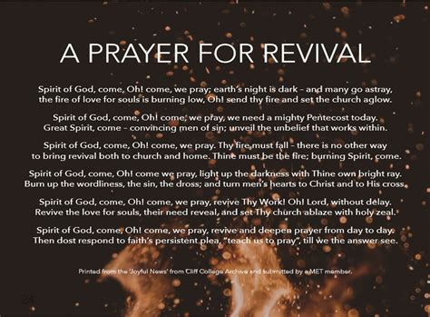 Methodist Evangelicals Together Prayer For Revival From Joyful News