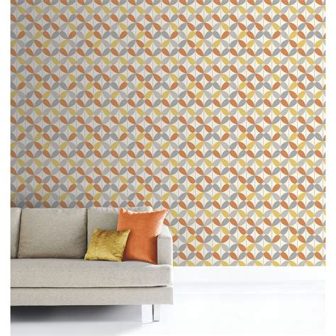 Arthouse Reverb Orange And Yellow Wallpaper Yellow Wallpaper Paint