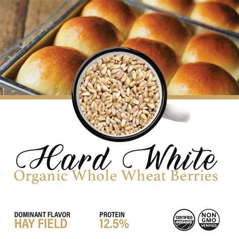 Organic Hard White Wheat Berries Farmers Storehouse