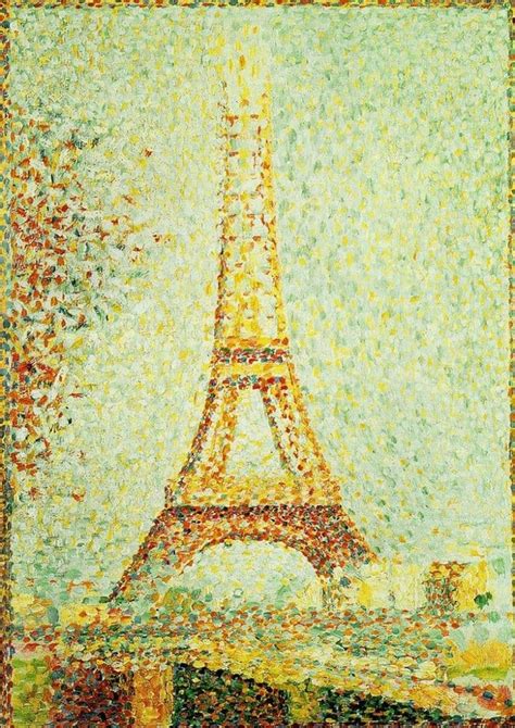 Seurat Georges Pierre The Eiffel Tower Paris France Fine Art Print 003213