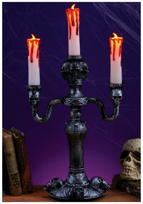 flickering led candelabra light  halloween candle decoration