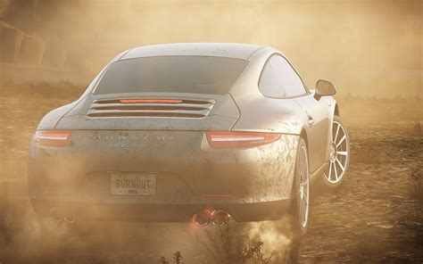 гонка дым Need For Speed Most Wanted 2012 Porsche 911 Оформление Windows 7 8 10 темы