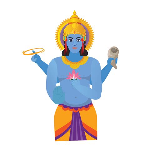 God Vishnu Vector Art Icons And Graphics For Free Download