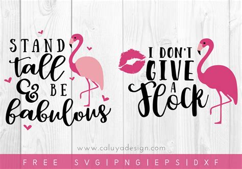 Free Flamingo Svg Png Eps And Dxf By Caluya Design
