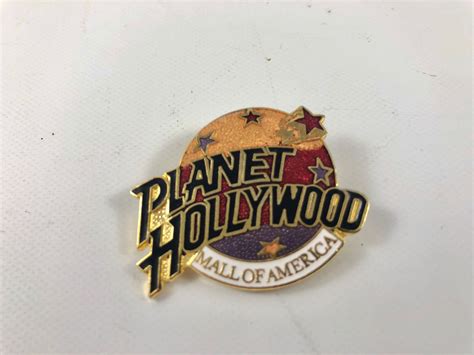 Planet Hollywood Pinmall Of Americavintagebroochpinlapel Etsy