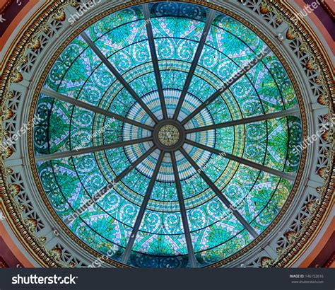 Harrisburg Pennsylvania July 5 Stained Glass Green Dome In The