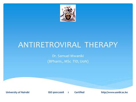 Ppt Antiretroviral Therapy Powerpoint Presentation Free Download