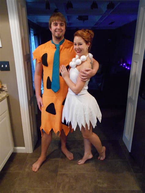 Fred And Wilma Flintstone Clothing Refashion Couples Halloween Outfits