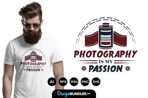 Photography Is My Passion Hand Drawn For T Shirt Design