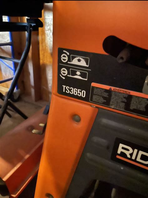 Ridgid Table Saw Ts3650 200 For Sale In Palos Hills Il Offerup