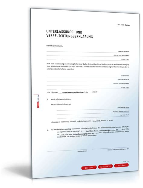 Maybe you would like to learn more about one of these? Unterlassungserklärung (strafbewehrt) - Muster zum Download